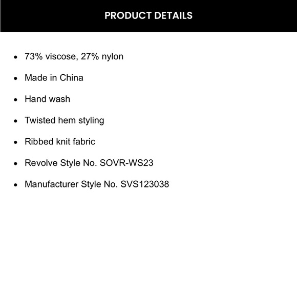 Sovere Plains Drift Chocolate Brown Knit Crop Tank (S) - Picture 6 of 7